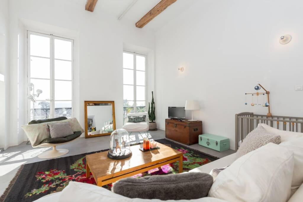Ferienwohnung 06J - Superb Duplex Loft With Ac - Sea View Nizza Exterior foto